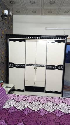 Bedroom set slider wardrobe very reasonable price urgent sale