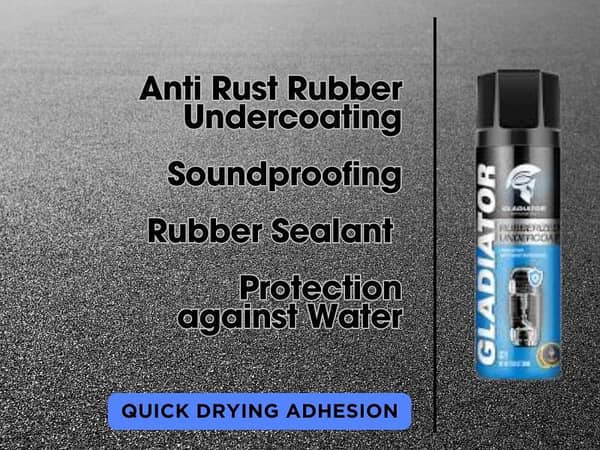 Gladiator Anti Rust | Rubber Undercoating for Mudguards of Two Wheelers & Car Chassis.