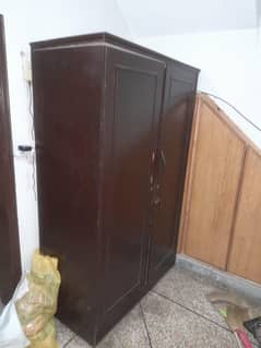 Used original wooden made wardrobe full size