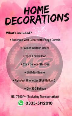 balloon decorations