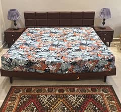 modern leather bed