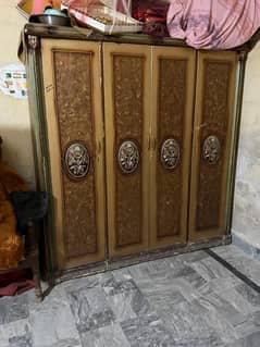 Wood wardrobe