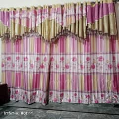 beautiful pink silk curtains