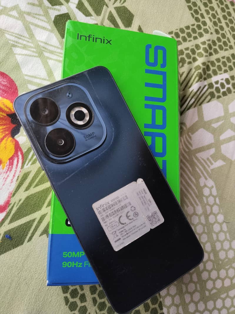 Infinix smart 8 pro in good condition with complete box 1