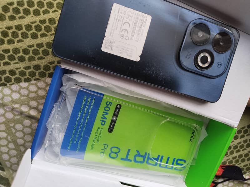 Infinix smart 8 pro in good condition with complete box 9