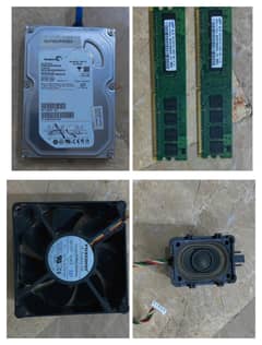 Computer Parts Bundles – CPU Speaker, Cooling Fan, 80  Hard Drive, 2×1
