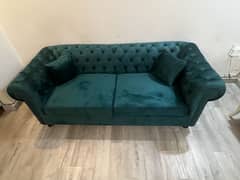 Luxury Ocean Turquoise Color 3+2+1 Sofa Set- Bargaining Available