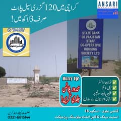 120 Sq Yards Resale Plot in Karachi Just PKR 300,000!