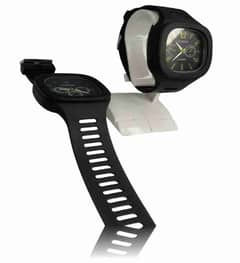 best quelity Arabic Aura Black Dial Waterproof Watch For Men/Boys alum