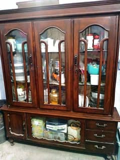 pure wooden show case