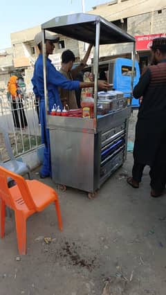 Fries Counter for Sale including gas cylinder and fryer