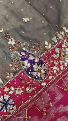 Women’s Jamawar Sharara Suit – Large Size