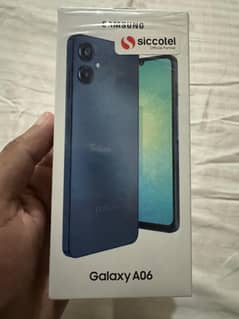 Samsung A06 new just 5 days used with original changer black colour