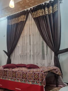 Velvet curtains