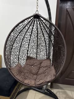 SWING CHAIR JHOOLA WITH STAND WITH CUSHION SET