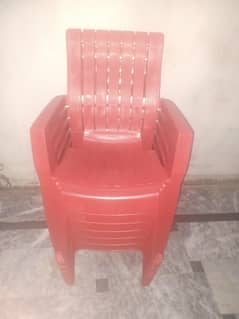 chairs of red color