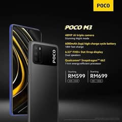 Poco M 3 good Condition 128 gb