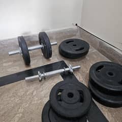 Dumbells * 2 + Weight Plates * 8
