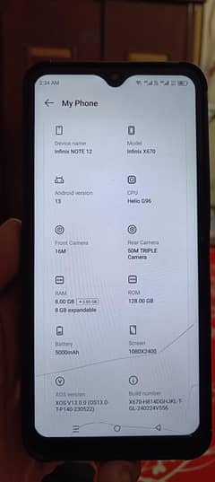 Infinix Note 12 (X670)
