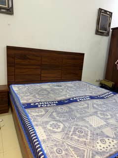 Slightly used bed with mattress for urgent sale