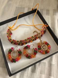 Bridal Floral Jewelry Set Handcrafted & Like New | Worn Once
