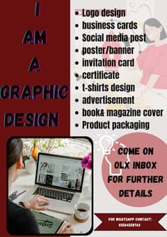 I am a graphic designer