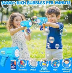 kids bubble gun 1000 bubbles in 1mint free delivery.