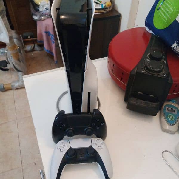 PS5 Slim with 2 controllers,stand (Bought in outer country) Negotiable 17