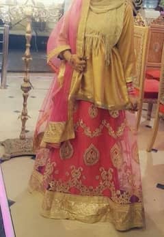 Lenga with silk short frock