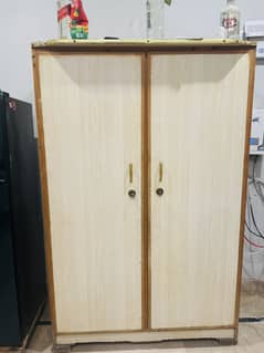 Single bed two doors wardrobe good condition new mattress