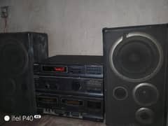 Sony ka original amplifier speaker ke sath
