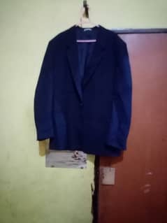 Italian style navy blue coat for men
