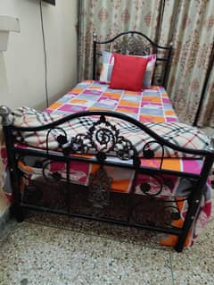 Rod Iron Single Bed