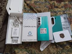 Tecno camon 40pro with all accessories
