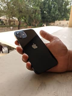 Iphone 12 with box, black color, jv, in apple warranty