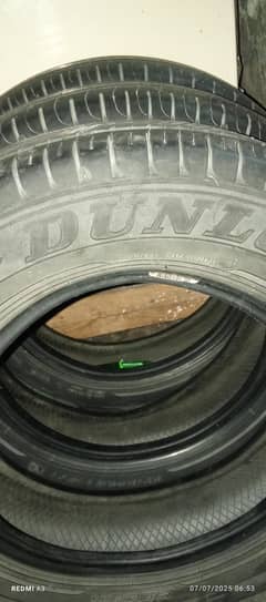 Dunlap 13" Inch Tubeless Tyres 4 pieces for sale