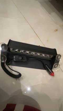 car dash boad police lights