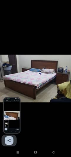 Wooden bed