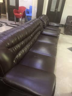 Brown color sofa set