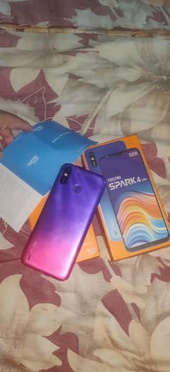 Tecno spark 4 lite 2/32 with box