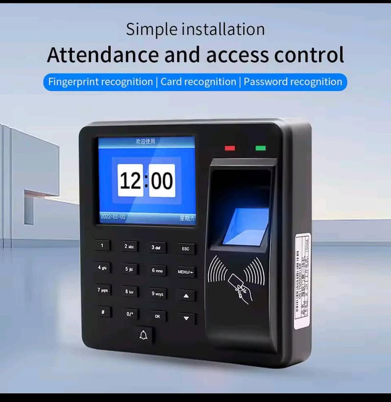smart fingerprint handle electric door lock burglar alarm system 2