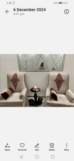 7 seater sofa with center table