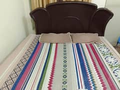 Wooden bed & Mattress in good condition