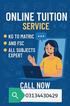 from KG class to Metric online tuition available