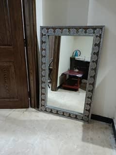 Antique Style Wall Mirror with Handcrafted Embossed frame
