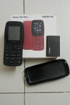 nokia 105 plus mobile with box
