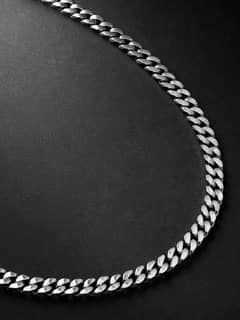 white silver chain for mens and woman