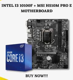 MSI H510M PRO-E Mother board + i3 10100f | Motherboard| processor