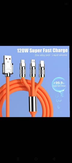 fast charging cable 3in1 available