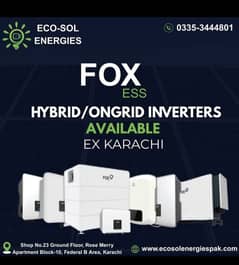 FOX ESS ongrid/hybrid inverters